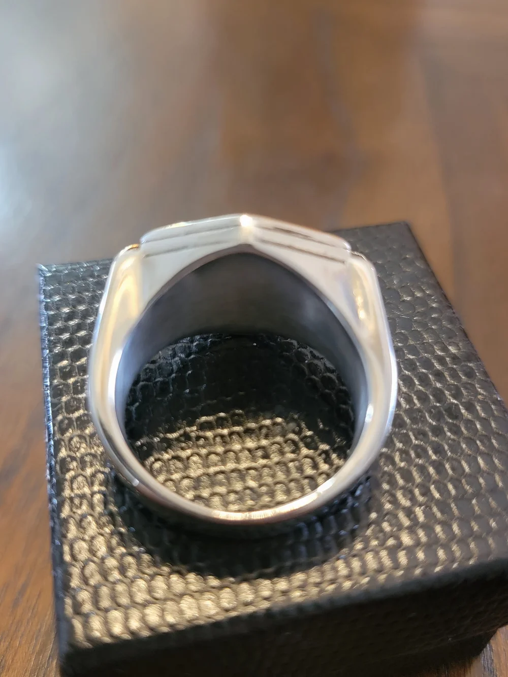 Harley-Davidson Black and Gold Bar & Shield Ring